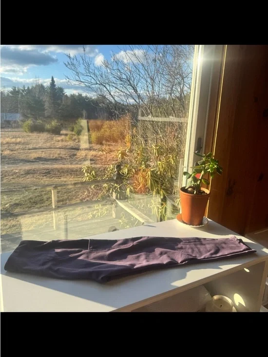 3-Pack High-Waist Leggings - Olive, Slate Blue, Purple - Picture 4 of 6